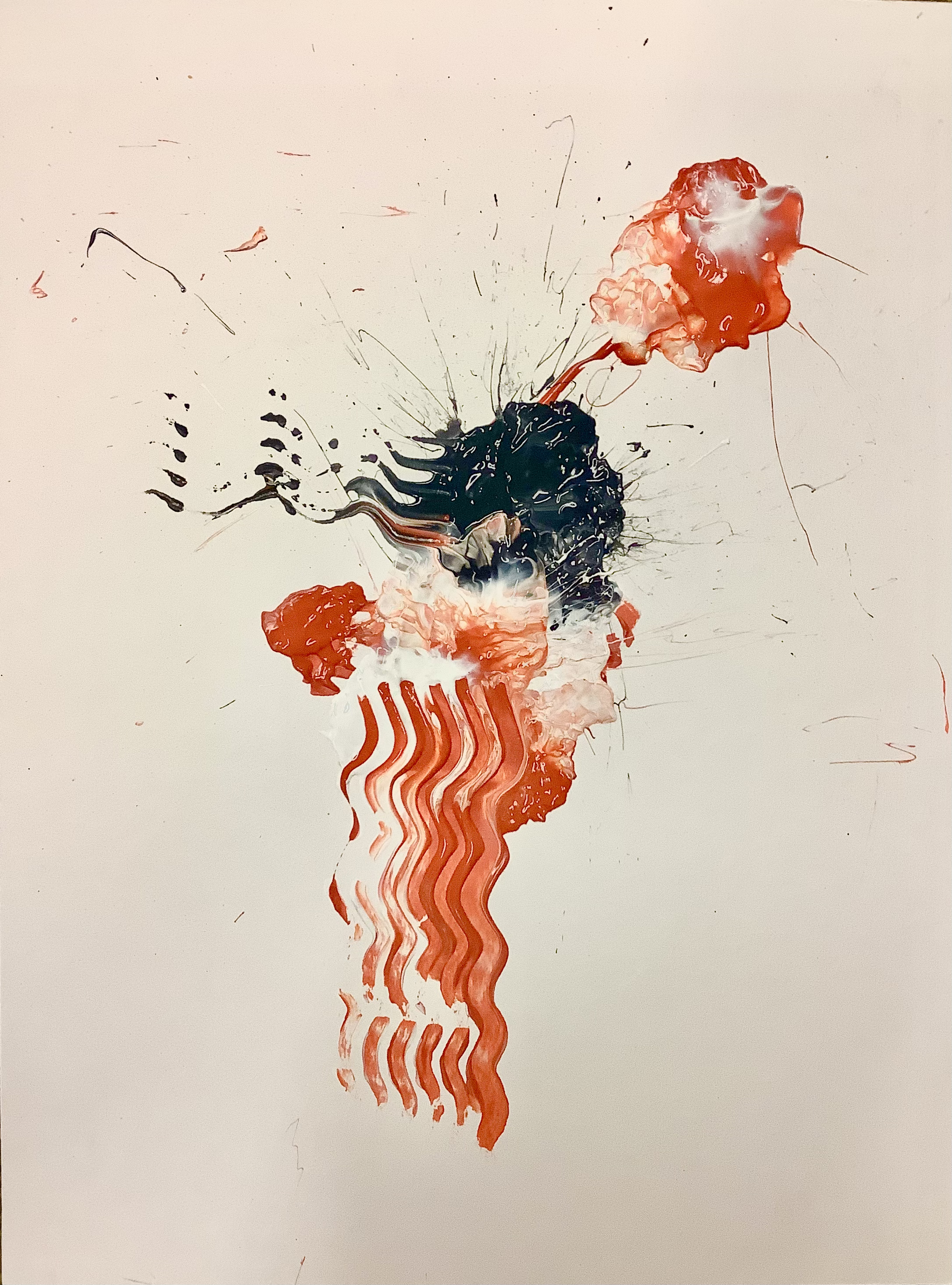 Koi - Acryl on paper - 40 x 30