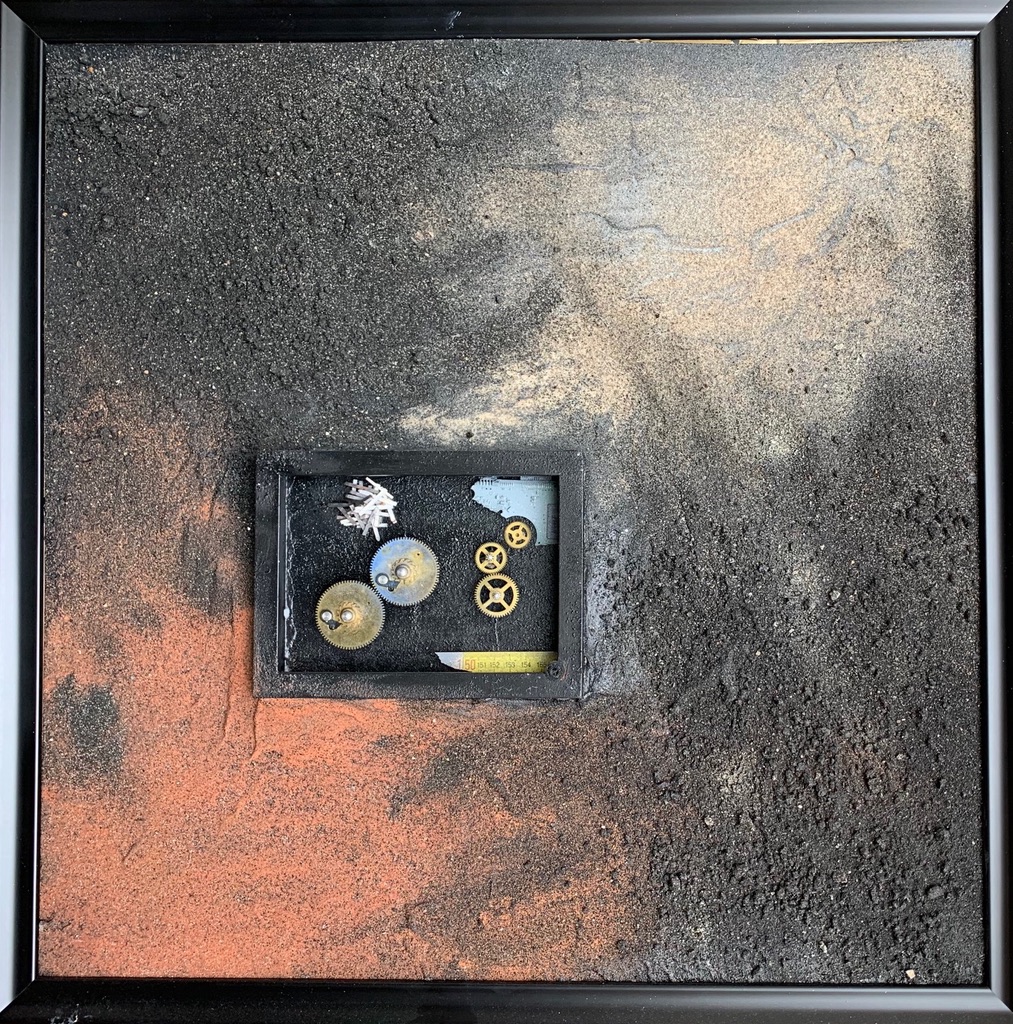 Maschinenraum 2018 65x65 Mixed Media